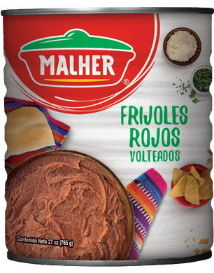 Malher Frijoles Rojos Volteados