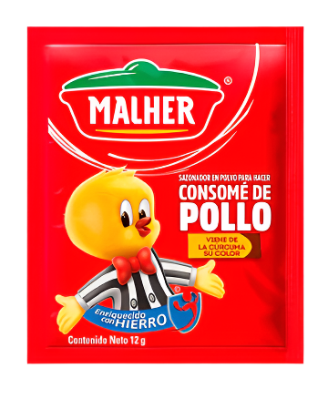 Malher Consome Pollo Tiras