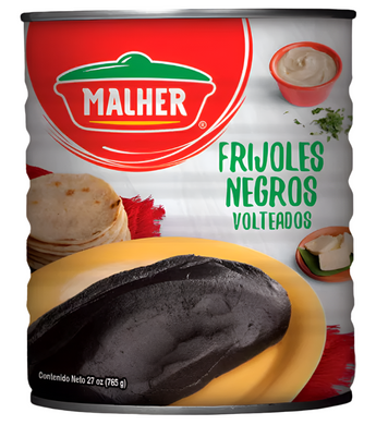 Malher Frijoles Negros Volteados
