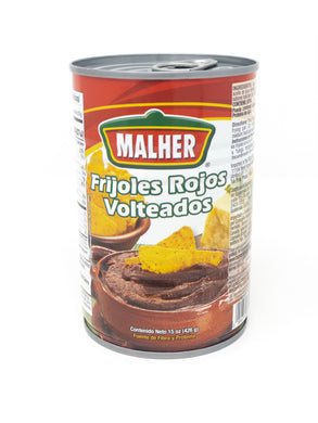 Malher Frijoles Rojos Volteados (Refried Red Beans) 15oz