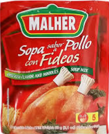 Malher Sopa Sabor Pollo con Fideos (Chicken Flavor & Noodles Soup Mix) 60g